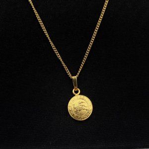 BURBERRYS of London Vintage Coin Pendant Necklace